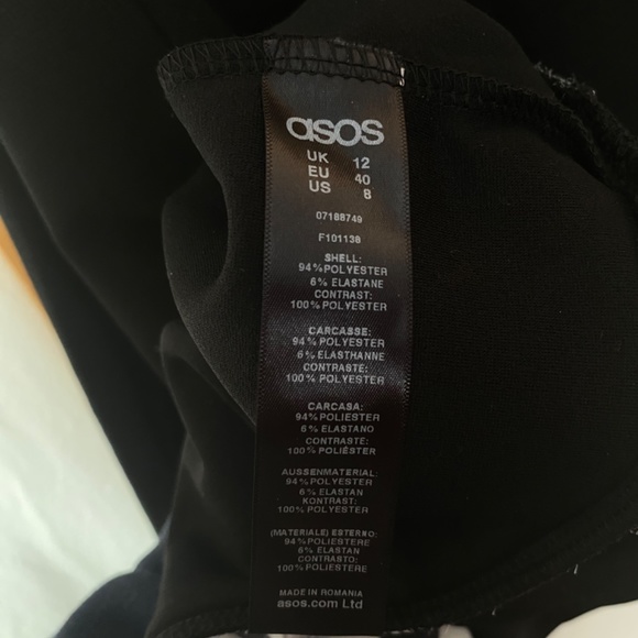 NWT Asos shift dress with striped fringe - Picture 6 of 6